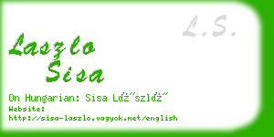 laszlo sisa business card